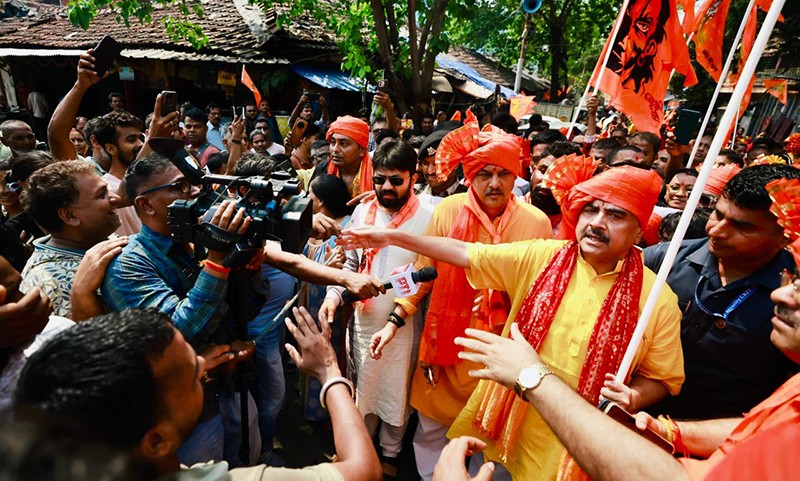 In Images: BJP’s Bhabanipur candidate Suvendu Adhikari celebrates Ram Navami
