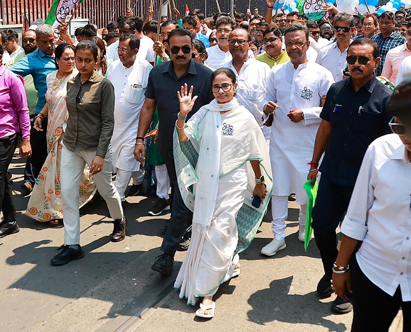 In Images: Mamata Banerjee files nomination from Bhabanipur for Bengal polls