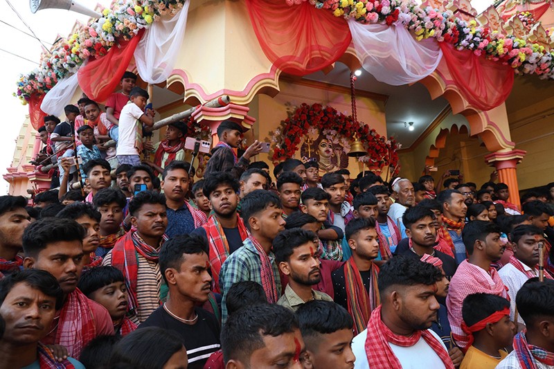 Where masks, faith and tradition come alive: Hili’s Bikat Kali Puja on the India–Bangladesh border