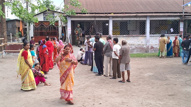 In Images: Voters queue up as assembly polls underway in North Bengal