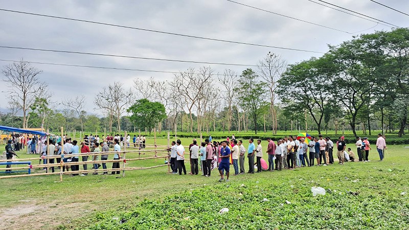 In Images: Voters queue up as assembly polls underway in North Bengal
