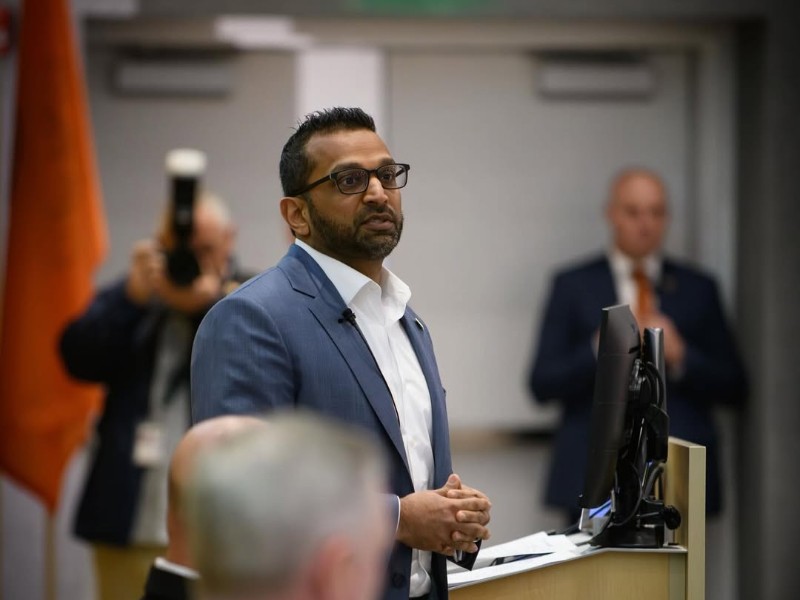Kash Patel's exclusion from the hitlist as phone video during shooting sparks online debate.