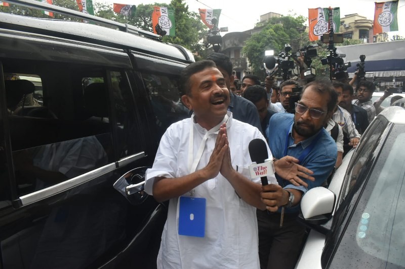 In Images: BJP's Suvendu Adhikari in Bhabanipur