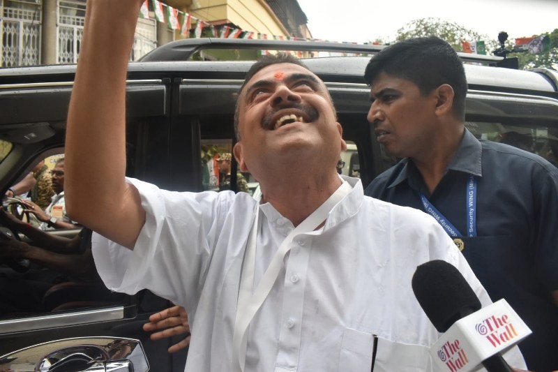 In Images: BJP's Suvendu Adhikari in Bhabanipur