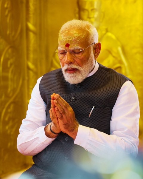 In Images: PM Modi’s spiritual stop at Kashi Vishwanath Temple in Varanasi
