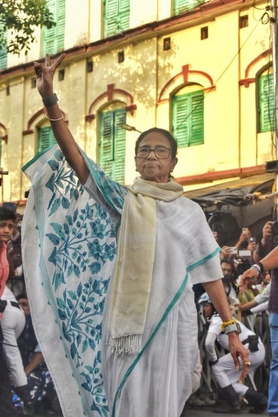 In Images: Mamata Banerjee casts her vote in Kolkata