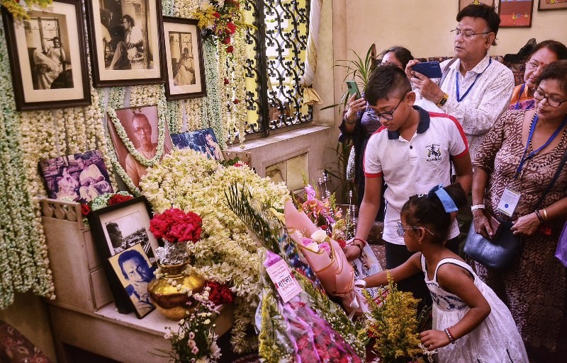 Satyajit Ray's family celebrates the legendary filmmaker's 105th birthday