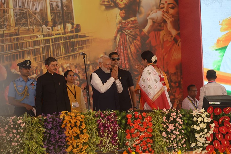 Bengal’s Big Political Moment: Suvendu Adhikari Takes Oath — See The Images