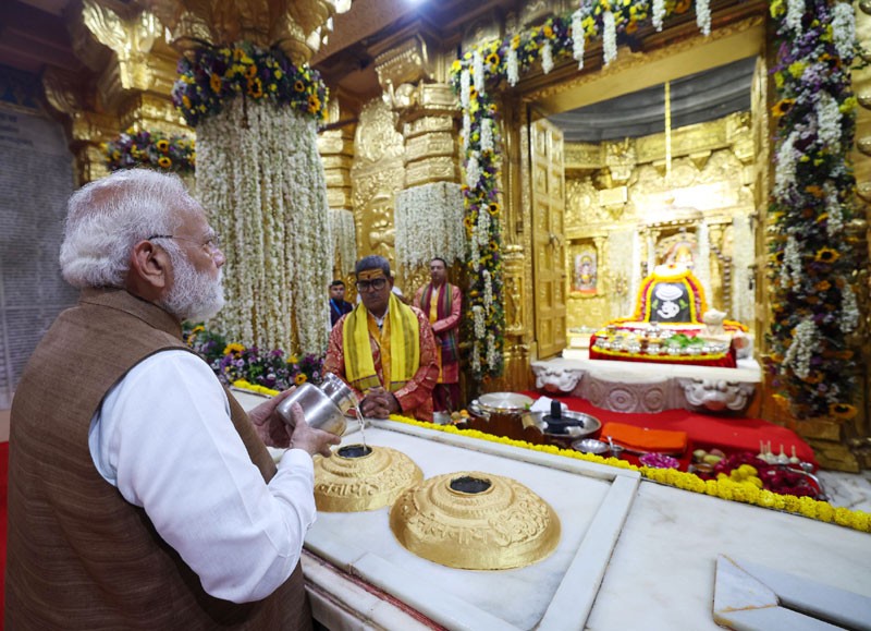 In Images: PM Modi offers prayers at Somnath Temple