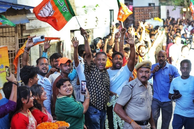 In Images: CM Suvendu Adhikari leads victory rally in Bhabanipur after historic Bengal win