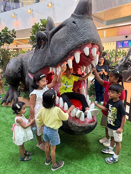 In Images: Kolkata's South City Mall unveils ‘Dino World’, Eastern India's biggest prehistoric family experience