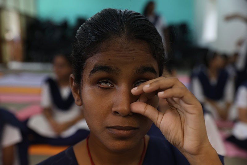 Visually impaired students of a Kolkata blind school embrace yoga ahead of Yoga Day