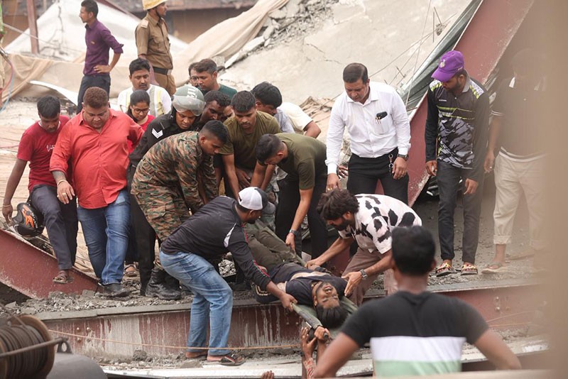 In Images: Warehouse roof collapses in Kolkata's Taratala area