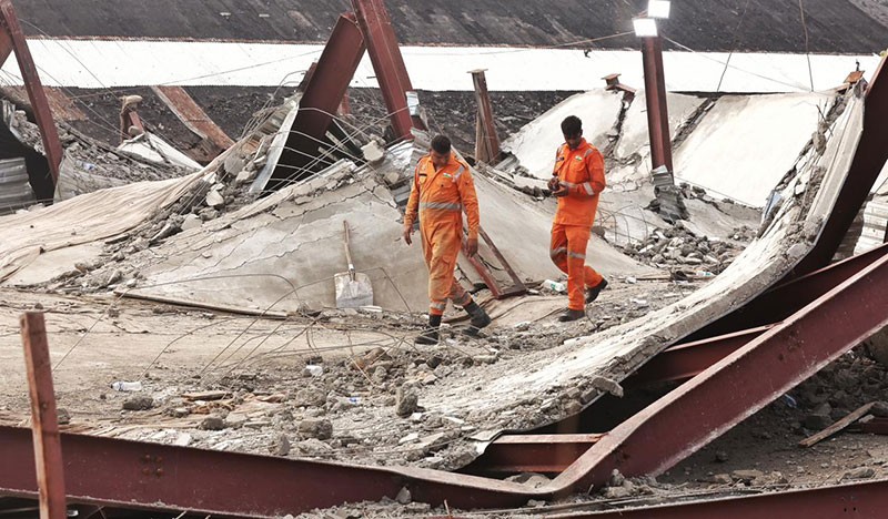 In Images: NDRF, Army intensify search as more bodies recovered from Taratala godown collapse site