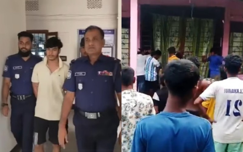 Hindu youth detained after Facebook controversy triggers protests and vandalism in Sunamganj.