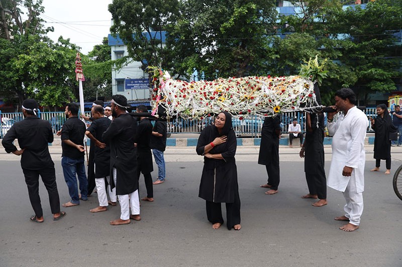 In Images: Kolkata marks Ashura with solemn Muharram processions