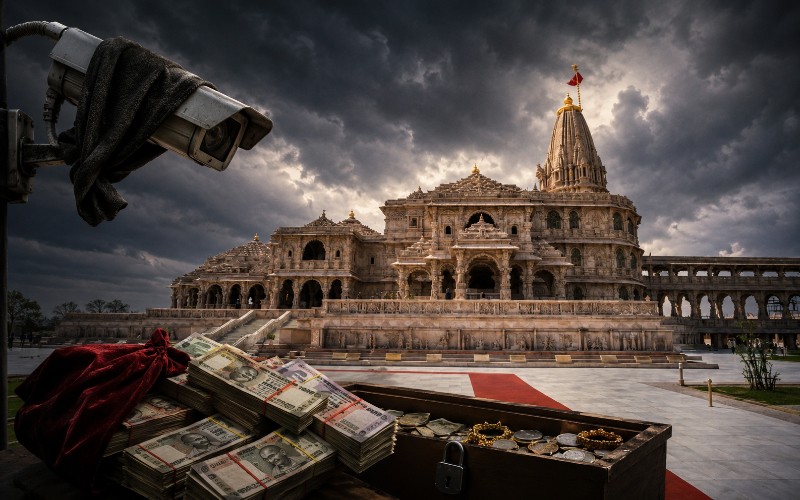 SIT probe reveals alleged methods behind suspected multi-crore theft from Ram Temple donation boxes.