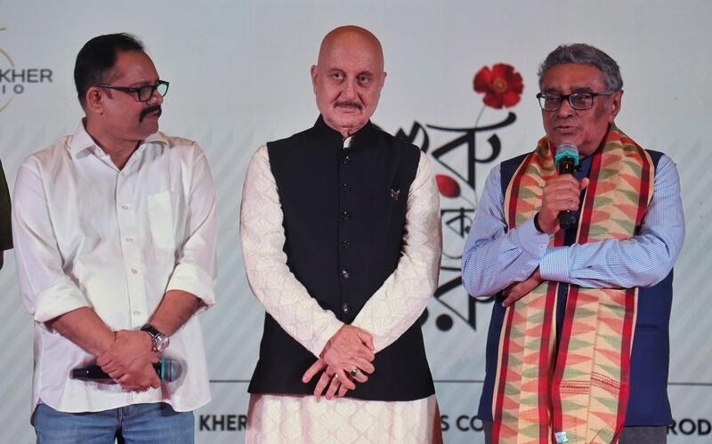 In Images: Actors Anupam Kher, Rahul Bose, Paoli Dam announce their upcoming Bengali film Shuru Theke Shuru in Kolkata