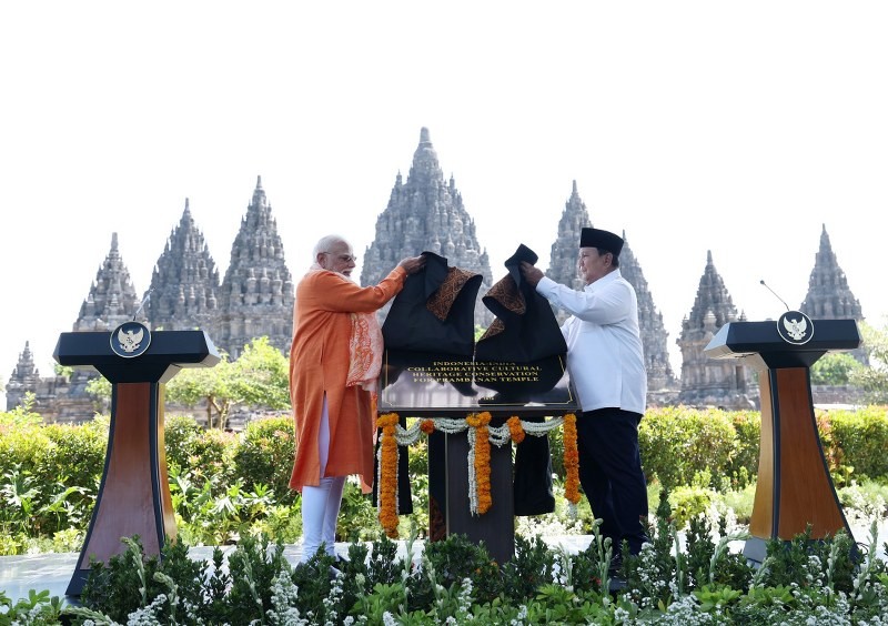 In Images: PM Modi launches Prambanan Temple Conservation Project in Indonesia