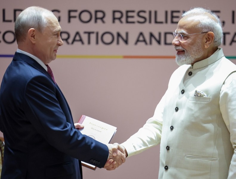 In Images: PM Modi meets Vladimir Putin ahead of BRICS Summit