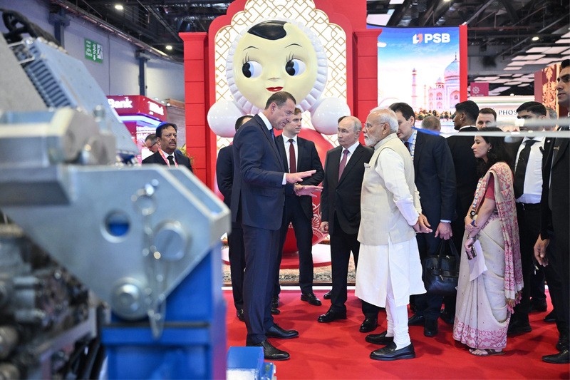In Images: PM Modi, Putin visit INNOPROM exhibition in New Delhi on sidelines of BRICS Summit