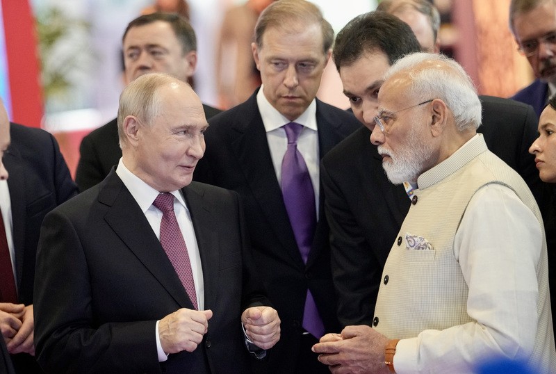 In Images: PM Modi, Putin visit INNOPROM exhibition in New Delhi on sidelines of BRICS Summit