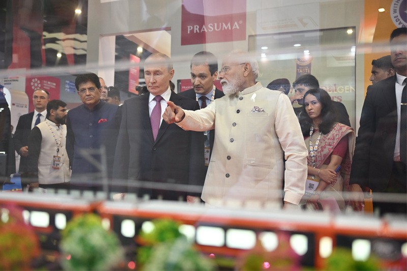 In Images: PM Modi, Putin visit INNOPROM exhibition in New Delhi on sidelines of BRICS Summit