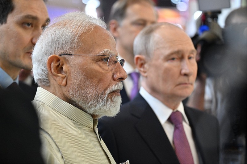 In Images: PM Modi, Putin visit INNOPROM exhibition in New Delhi on sidelines of BRICS Summit