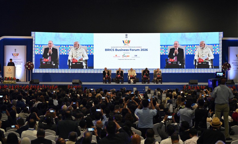 In Images: PM Modi, fellow BRICS leaders attend BRICS Business Forum 2026