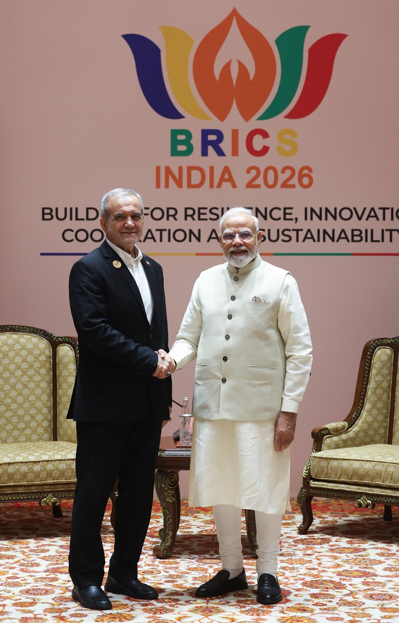 In Images: PM Modi meets Iranian President Masoud Pezeshkian in New Delhi