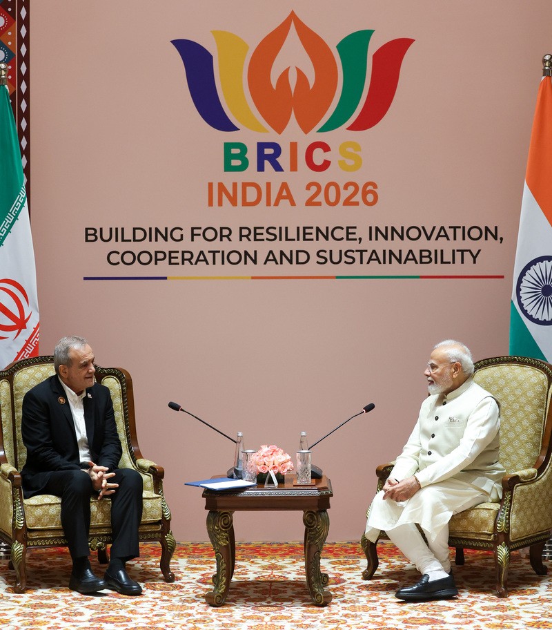 In Images: PM Modi meets Iranian President Masoud Pezeshkian in New Delhi