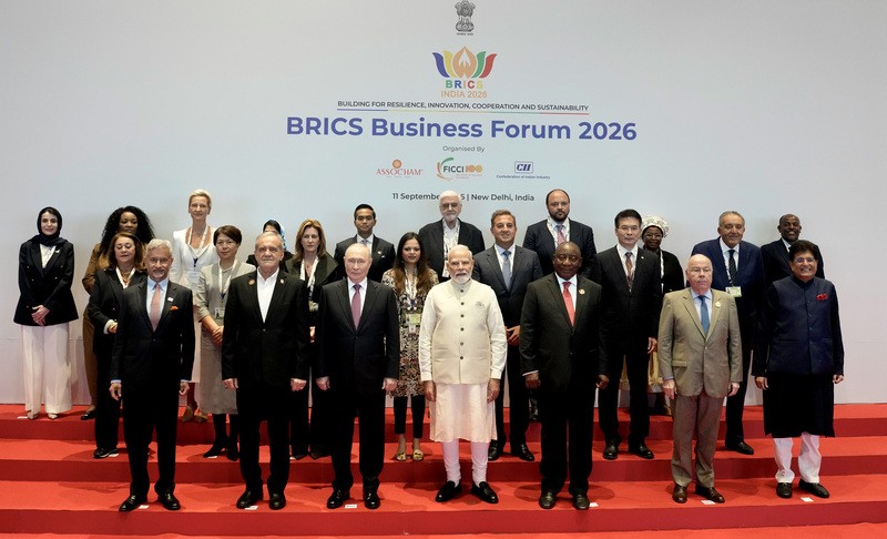 In Images: PM Modi joins BRICS leaders for group photograph in New Delhi