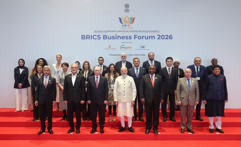 In Images: PM Modi joins BRICS leaders for group photograph in New Delhi