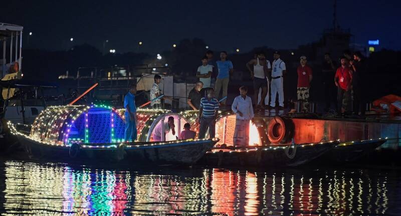 In Images: Kolkata marks PM Modi’s 76th birthday with diya lighting programme
