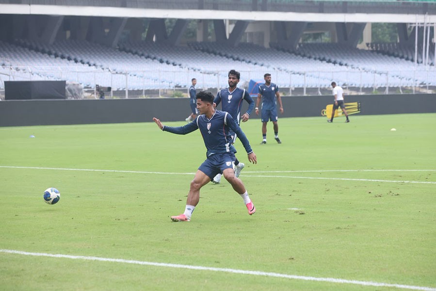 In Images: Indian football team gear up for Brazil clash in Kolkata