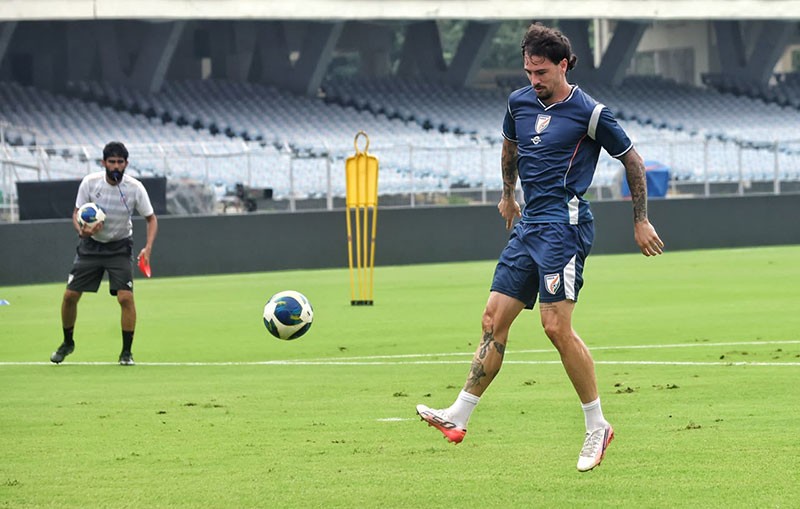 In Images: Indian football team gear up for Brazil clash in Kolkata