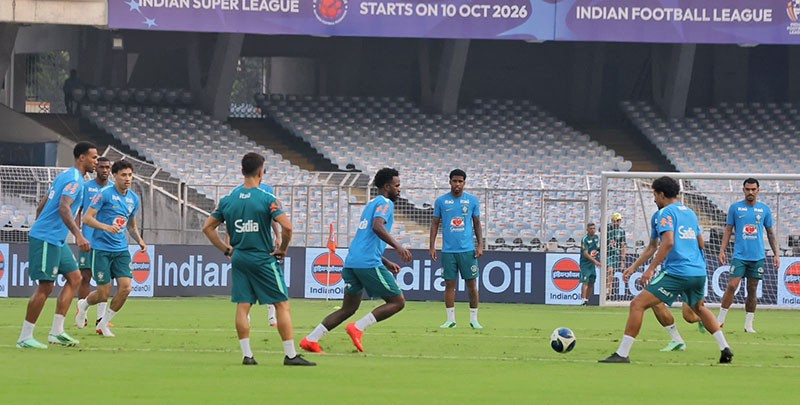 In Images: Brazil team trains at Yuva Bharati Krirangan ahead of India clash