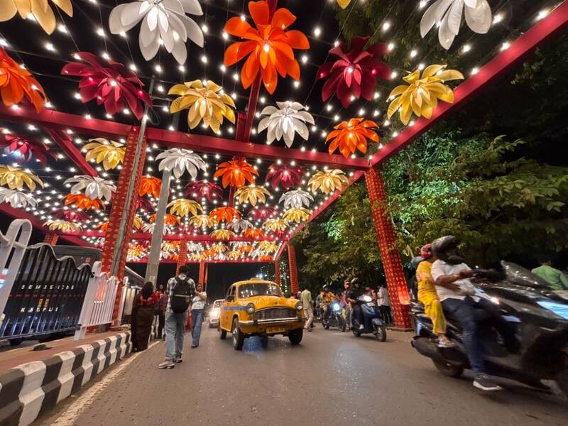 In Images: Kolkata decks up in festive splendour ahead of Durga Puja