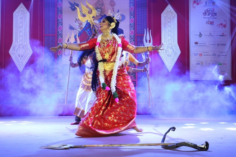 In Images: Kolkata celebrates Durga Puja with traditional dance at Indian Museum pandal
