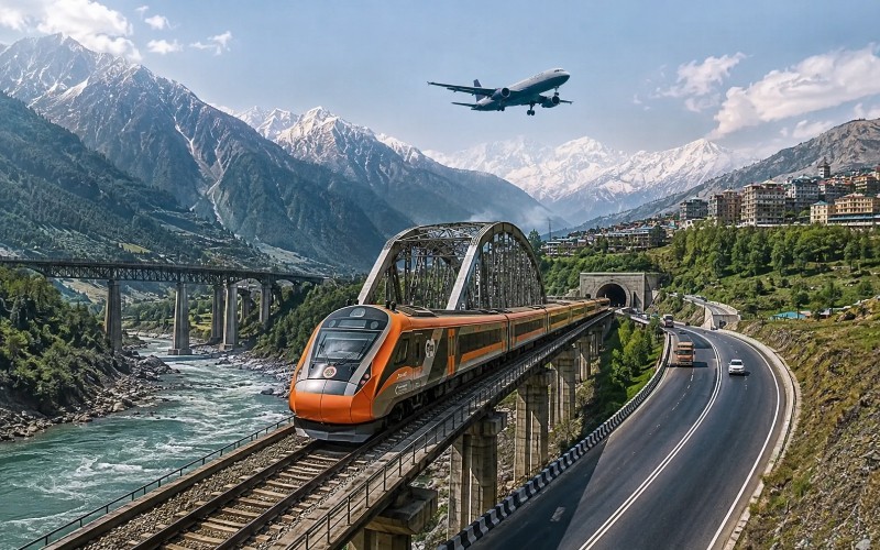 Mega bridges, tunnels, railways and airport projects are bringing Jammu and Kashmir closer to national markets.