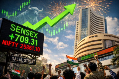 Dalal Street roars back! Sensex explodes over 700 points as IT giants ignite market comeback