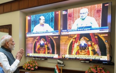 ‘Feeling blessed’: PM Modi attends Surya Tilak ceremony at Ayodhya Ram Temple virtually