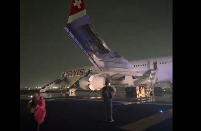 Engine fire forces SWISS flight to abort in Delhi, 6 injured