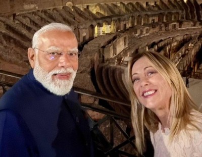 'Welcome my friend!' Meloni clicks selfie with Modi in Rome as he reaches Italy as part of five-nation tour