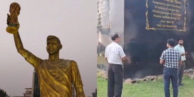 'Swaying in winds': Kolkata’s giant Messi statue faces possible red card, may be removed completely