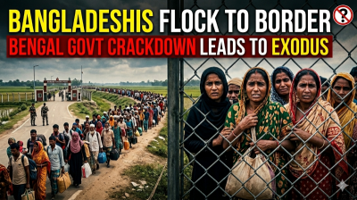 ‘No option left’: Illegal Bangladeshi immigrants gather at Bengal border seeking return after BJP govt crackdown
