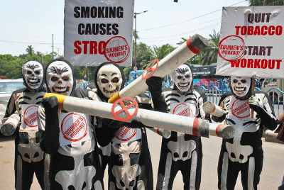 In Images: Kolkata observes World No Tobacco Day