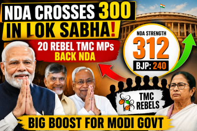 NDA strength crosses 300 in Lok Sabha as 20 rebel TMC MPs extend support