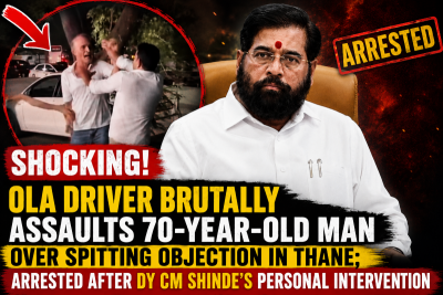 Viral video outrage! Ola driver brutally assaults 70-year-old man over spitting row; arrested after Shinde's personal intervention
