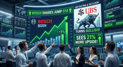 Bosch shares jump 5%! UBS turns bullish, sees 21% more upside
